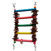 Brinquedo para Aves Escada de Pinus Real Brinquedos Pet - 3