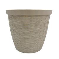 Cachepô Rattan Taupe FG Import Cinza - 2