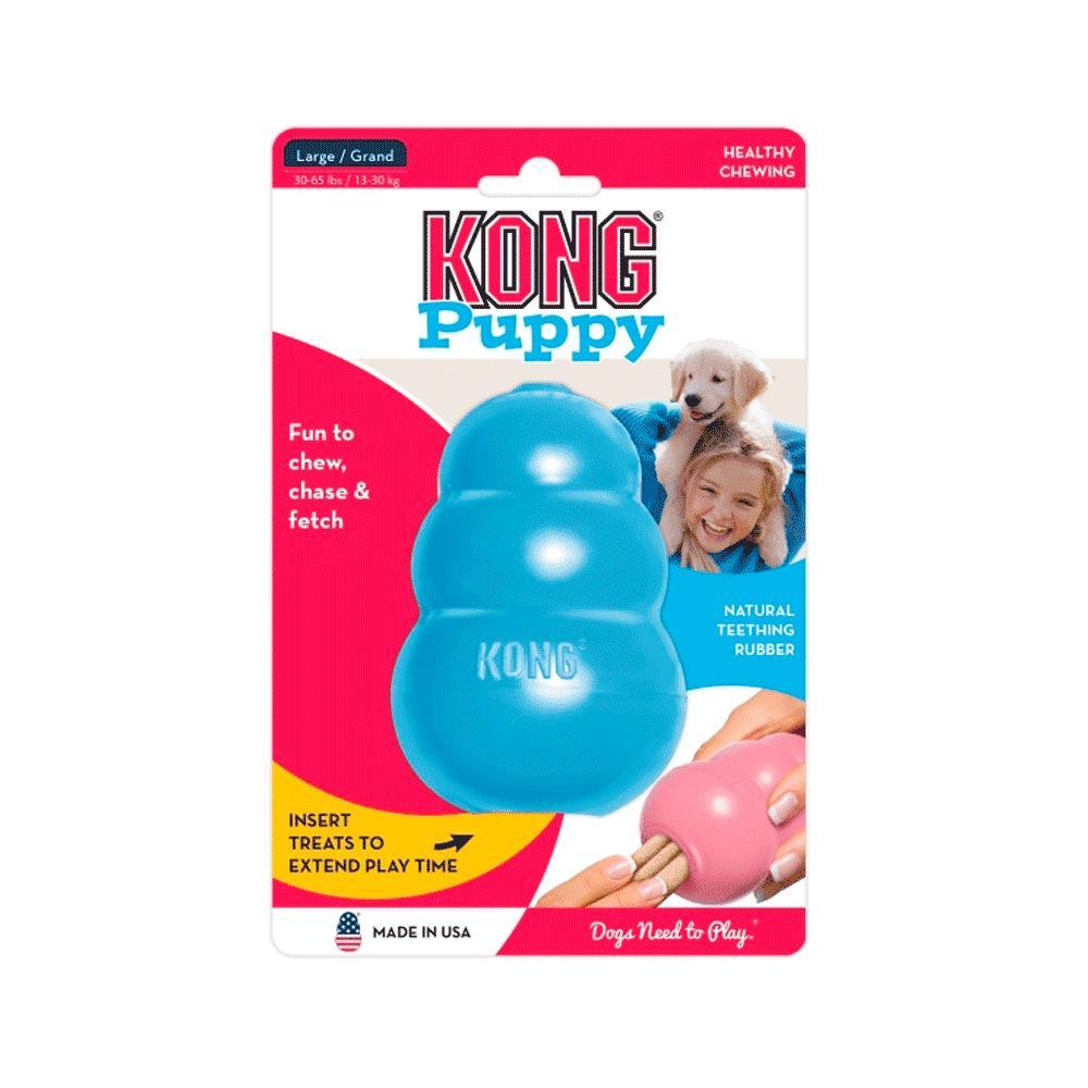 Brinquedo Mordedor Filhotes Dispenser Kong Azul - 2