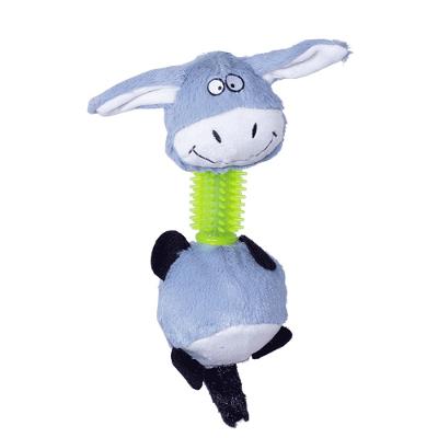 Brinquedo Pelúcia Mordedor Burrinho Savana