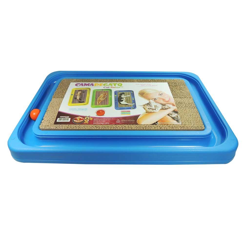 Cama de Gato Cat Relax Azul Furacão Pet - 1