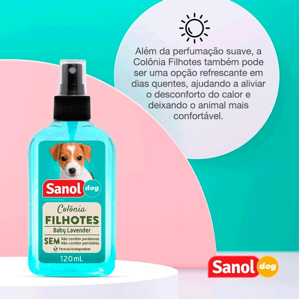 Colônia Filhote Baby Lavender Sanol Dog - 5