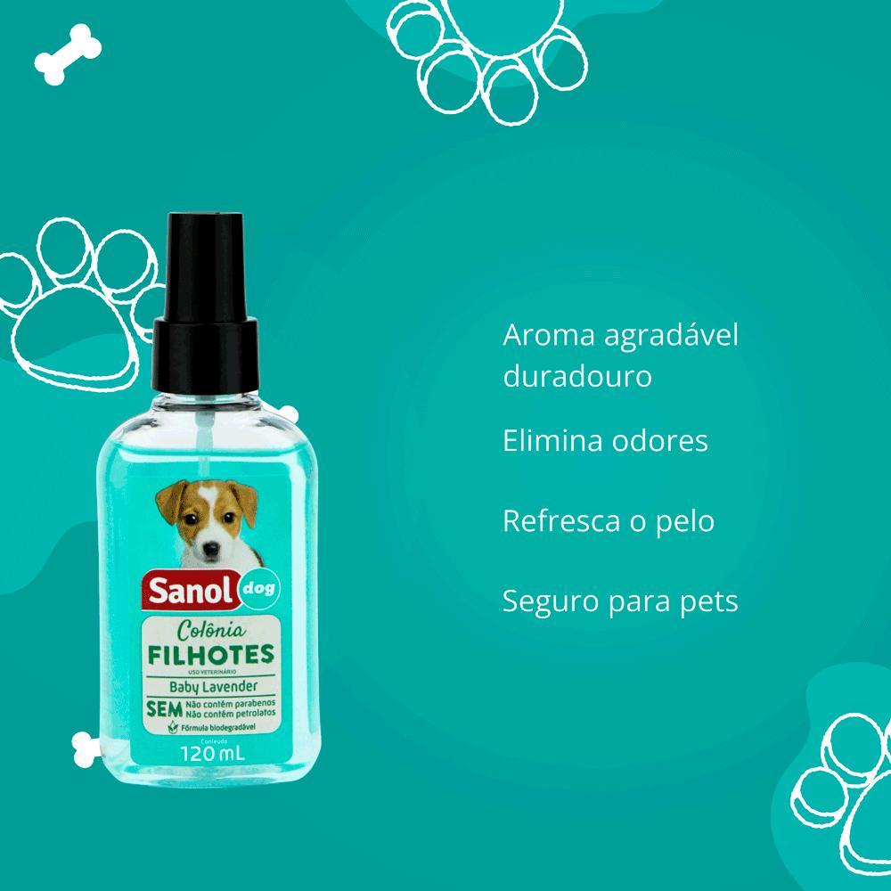 Colônia Filhote Baby Lavender Sanol Dog - 8