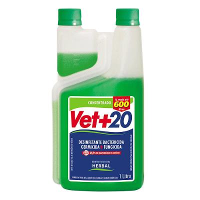 Desinfetante Bactericida Concentrado Vet+20 Herbal
