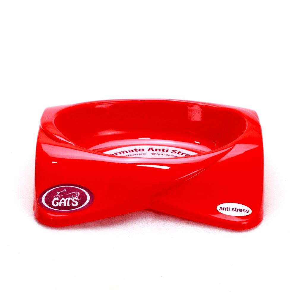Comedouro Premium Gatos Pet Flex Vermelho - 1