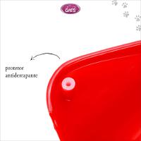 Comedouro Premium Gatos Pet Flex Vermelho - 4