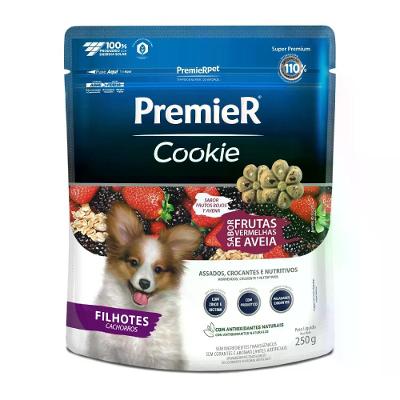 Cookie Premier Cães Filhotes Frutas Vermelhas e Aveia