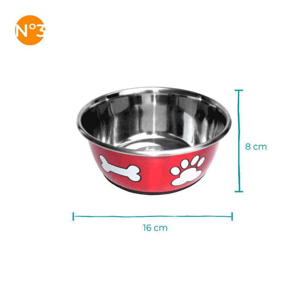 Comedouro Metálico Vermelho Jambo - 5