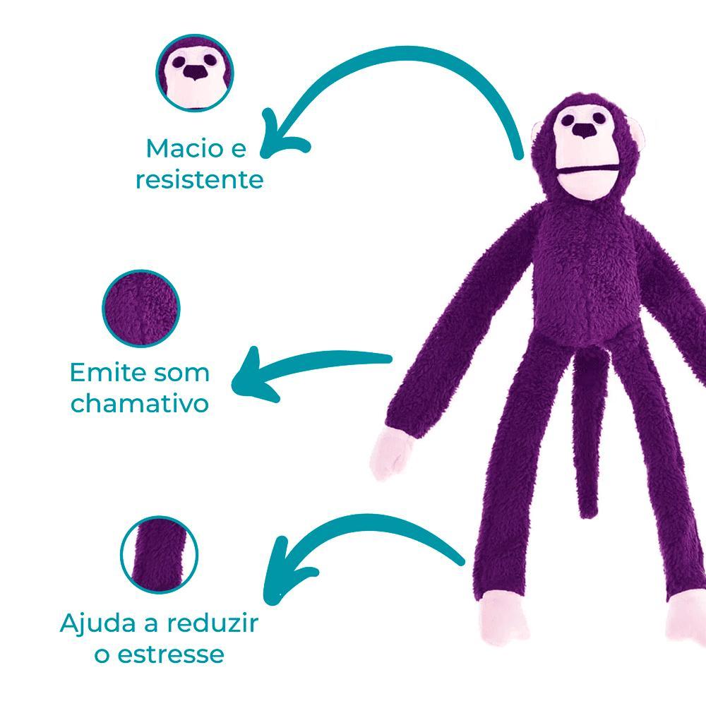 Pelúcia Macaco Limited Jambo Roxo - 2
