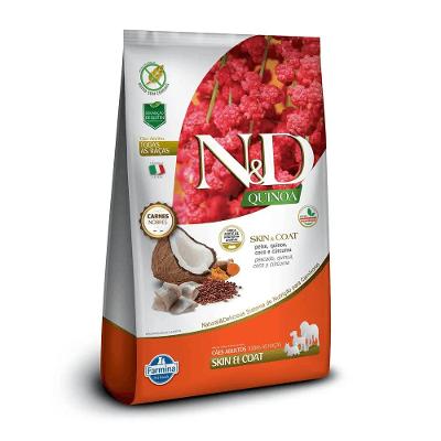 Ração N&amp;D Quinoa Cães Adultos Skin &amp; Coat Peixe