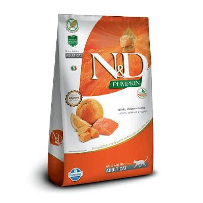 Ração N&amp;D Pumpkin Gatos Adultos Salmão e Laranja