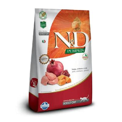 Ração N&amp;D Pumpkin Gatos Adultos Frango e Romã