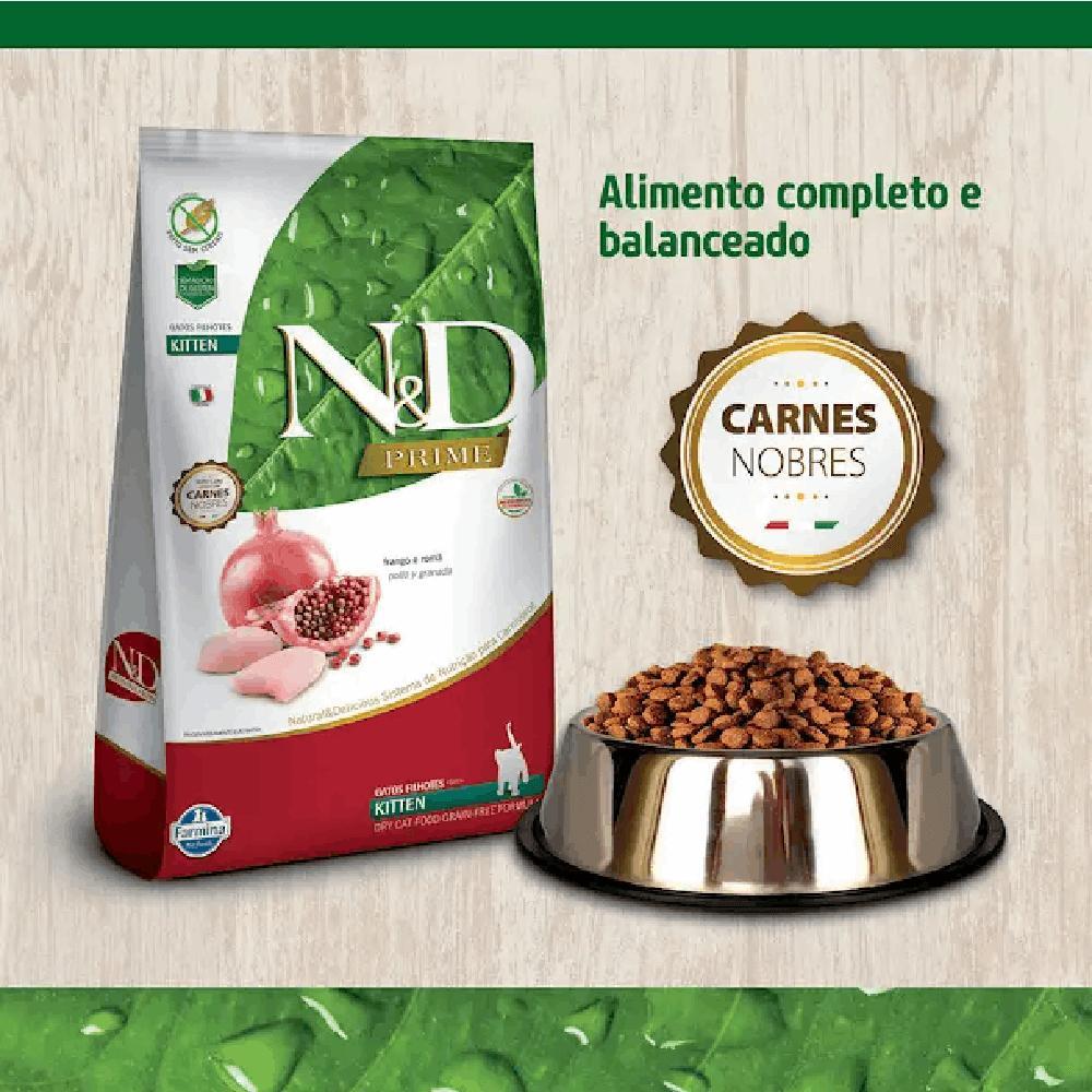 Ração N&amp;D Prime Gatos Filhotes Frango e Romã - 3