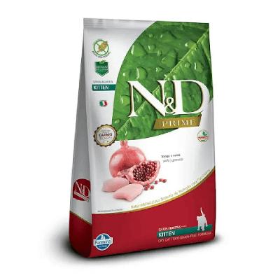 Ração N&amp;D Prime Gatos Filhotes Frango e Romã
