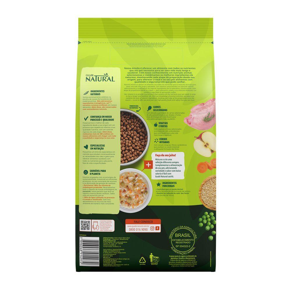 Ração Guabi Natural Cães Adultos Raças Mini e Pequenas Frango e Arroz Integral - 3