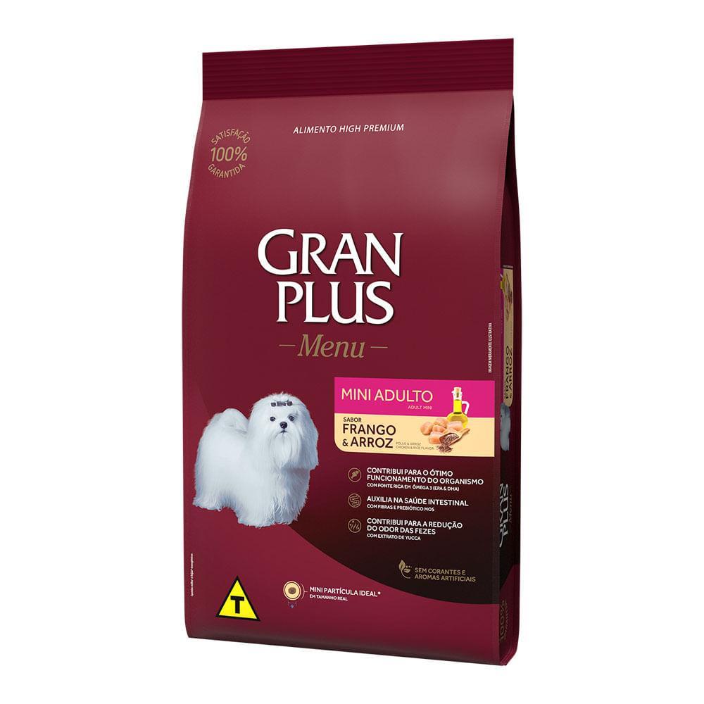Ração GranPlus Menu Cães Adultos Mini Frango e Arroz - 2