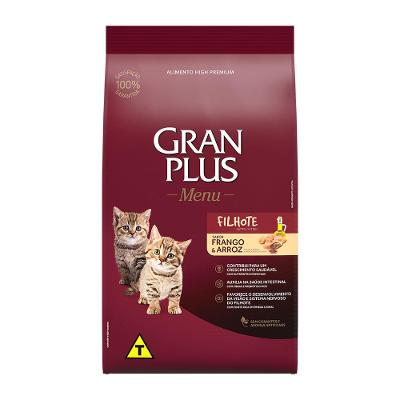 Ração GranPlus Menu Gatos Filhotes Frango e Arroz