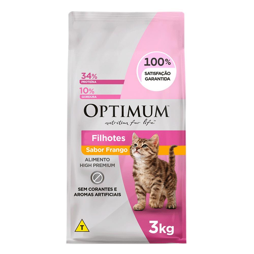 Ração Optimum para Gatos Filhotes Frango - 1