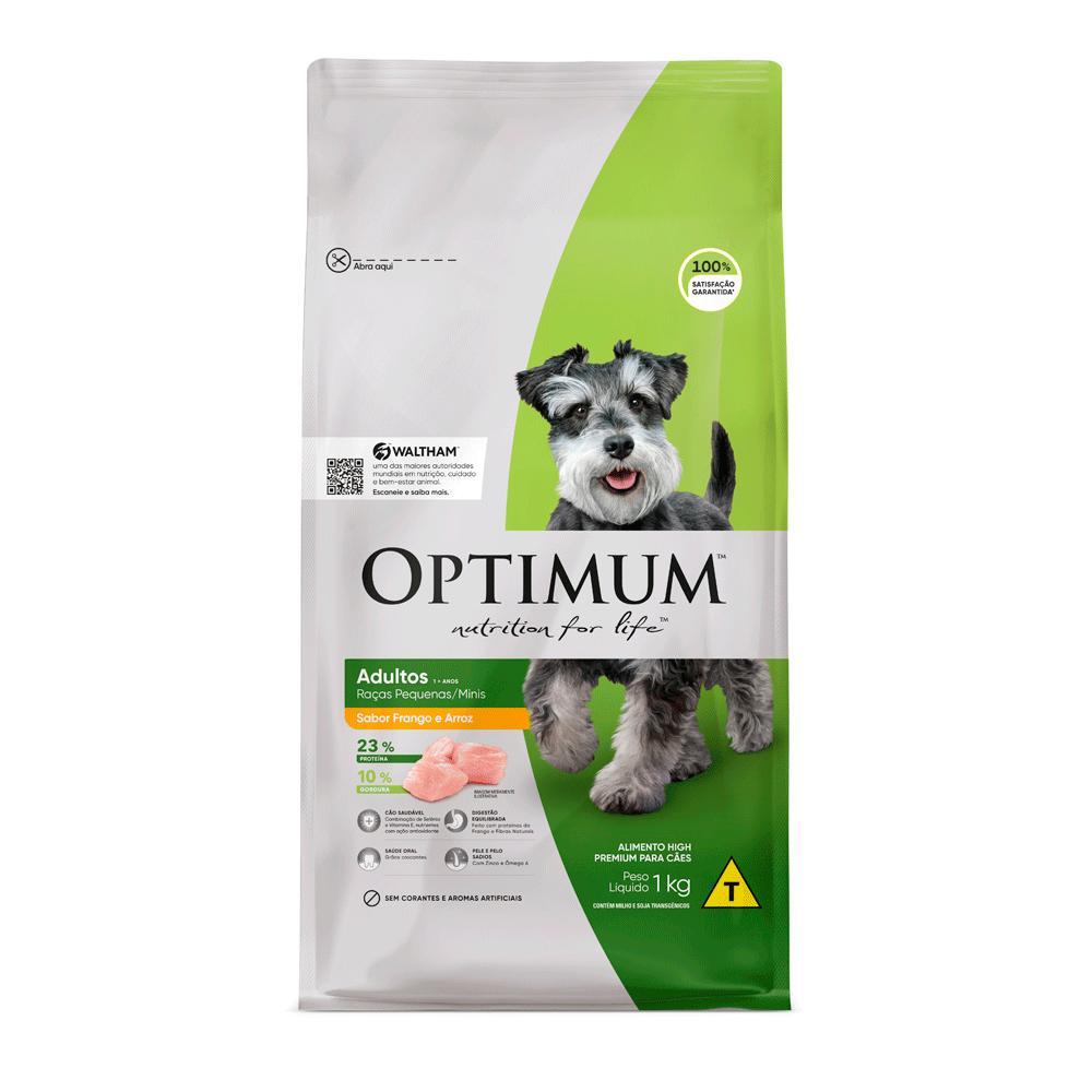 Ração Optimum para Cães Adultos Raças Pequenas e Minis Frango e Arroz - 1