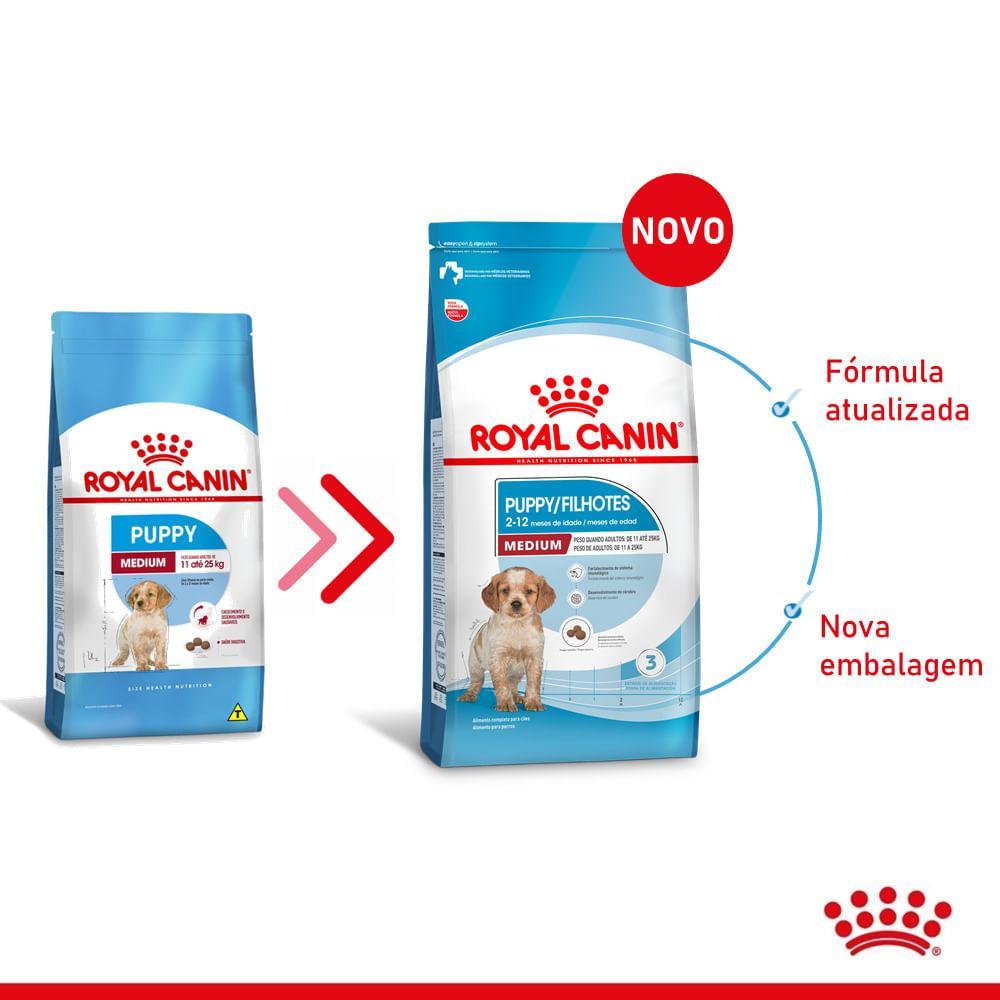 Ração Royal Canin Medium Puppy para Cães Filhotes de Porte Médio - 2