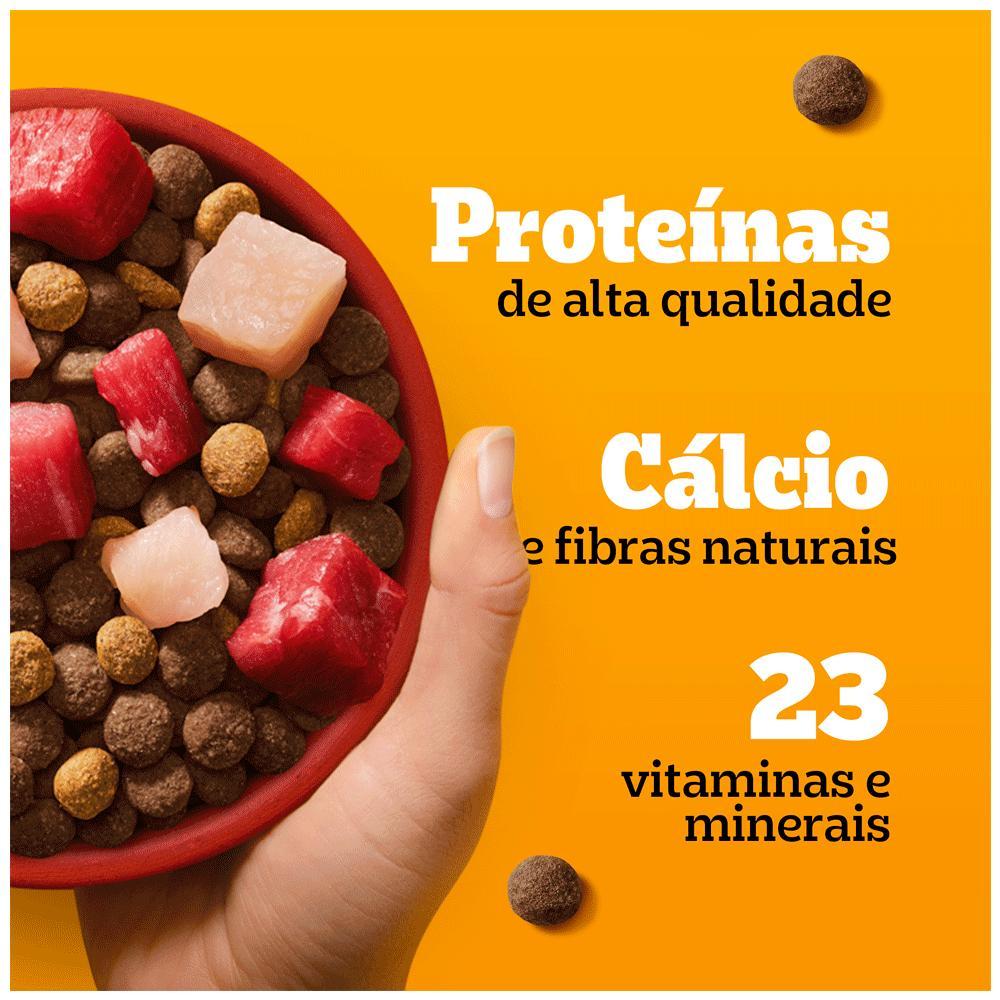Ração Pedigree Cães Filhotes Raças Médias e Grandes Carne Frango e Cereais - 4