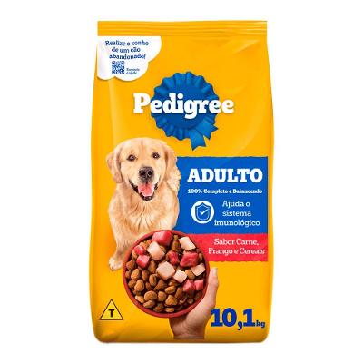 Ração Pedigree Cães Adultos Raças Médias e Grandes Carne, Frango e Cereais