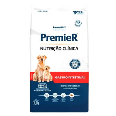 Ração Premier Nutrição Clínica Gastrointestinal Cães Raças Médias e Grandes