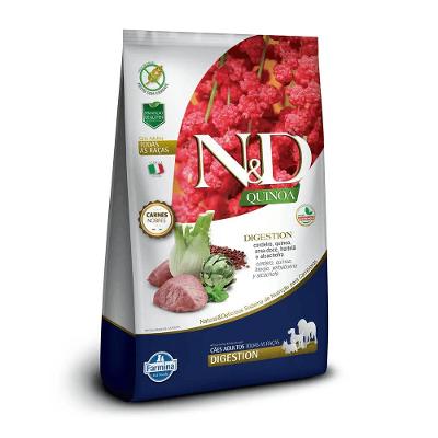 Ração N&amp;D Quinoa Cães Adultos Digestion Cordeiro