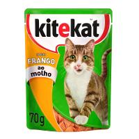 Ração Úmida KiteKat Sachê para Gatos Adultos Frango ao Molho - 1
