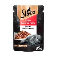 Ração Úmida Sheba Gatos Adultos Sachê Carne ao Molho - 1
