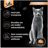 Ração Úmida Sheba Gatos Adultos Sachê Carne ao Molho - 8
