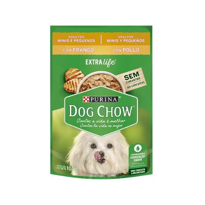 Ração Úmida Dog Chow Cães Adultos Mini e Pequenos Frango