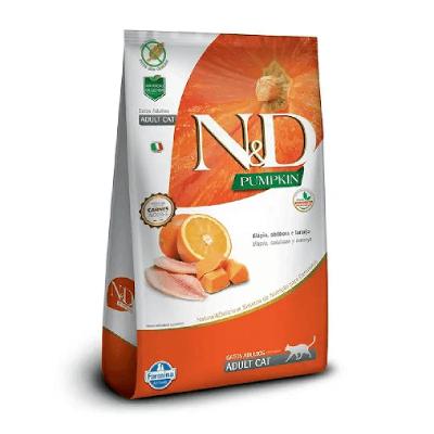 Ração N&amp;D Pumpkin Gatos Adultos Tilápia e Laranja