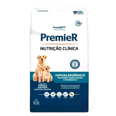 Ração Premier Nutrição Clínica Hipoalergênico Cães Médio e Grande Porte