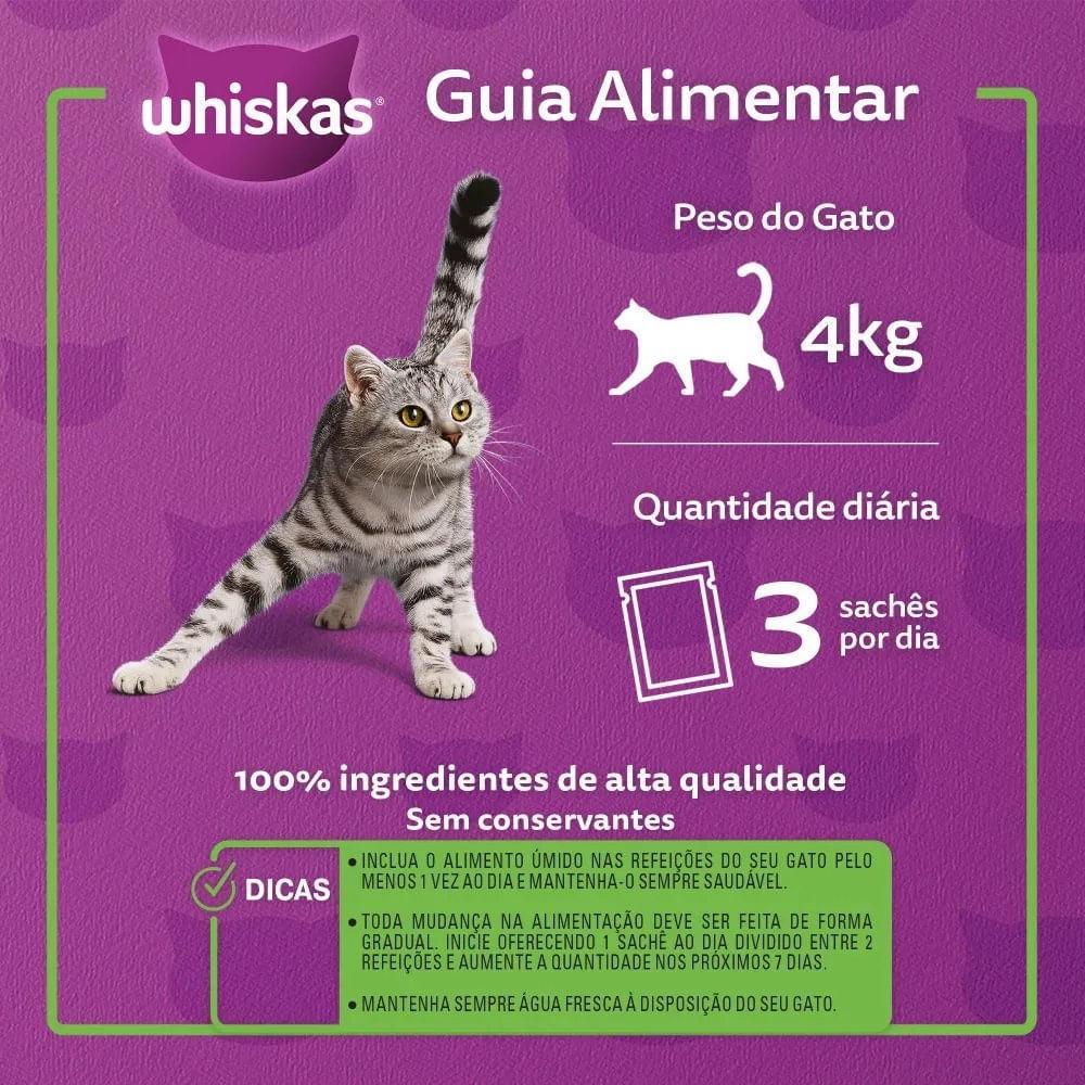 Ração Úmida Whiskas Sachê Atum ao Molho Gatos Adultos - 7