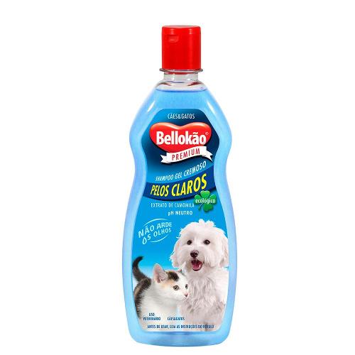 Shampoo Pelos Claros Cães e Gatos Bellokão