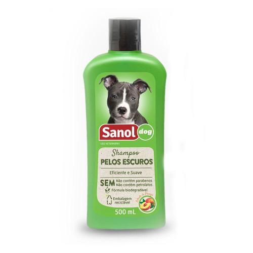 Shampoo Pelos Escuros Cães e Gatos Sanol