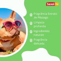 Shampoo Pelos Escuros Cães e Gatos Sanol - 8