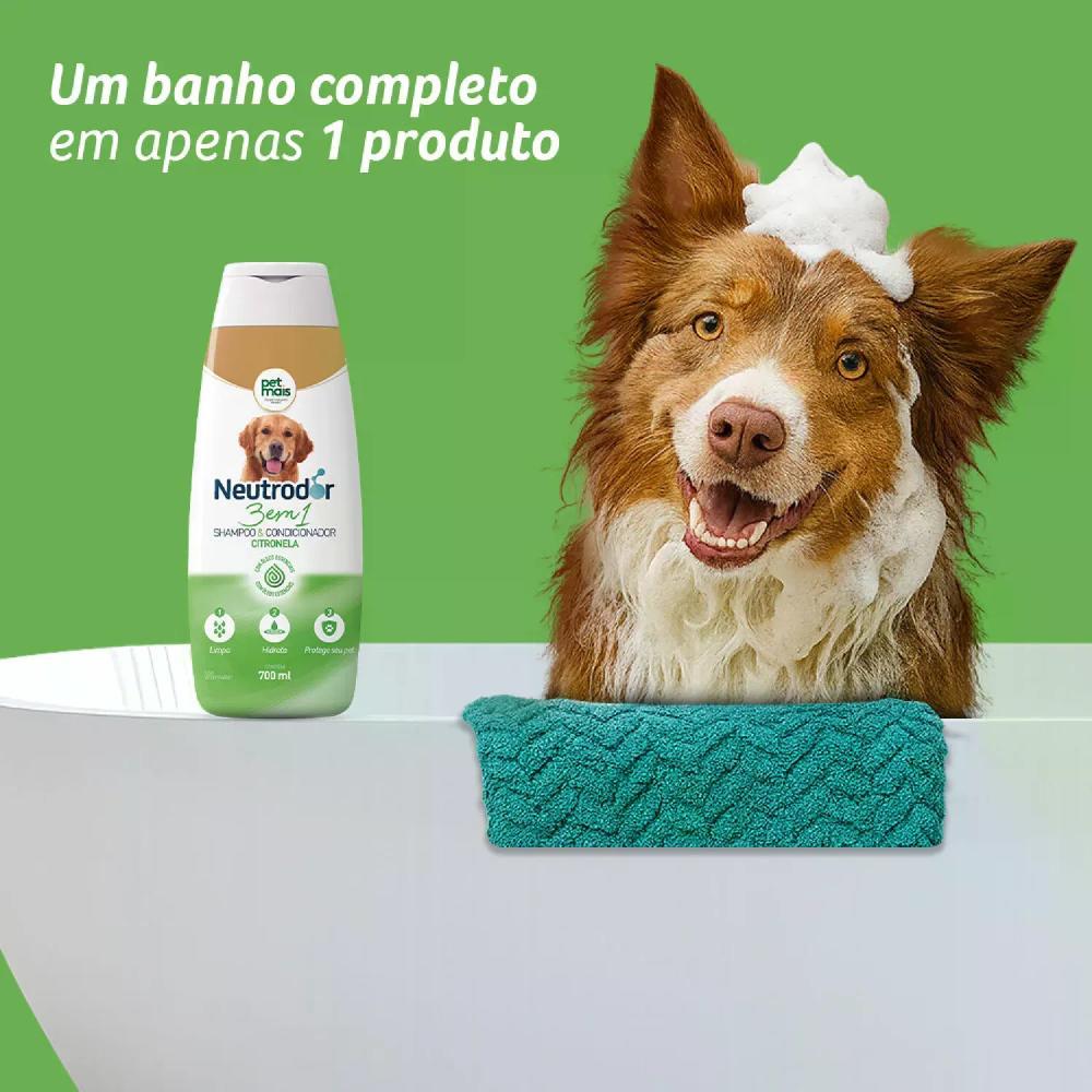 Shampoo e Condicionador 3 em 1 Citronela Neutrodor Petmais - 4