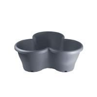 Vaso para Plantas Treviso Cinza FG Import - 1