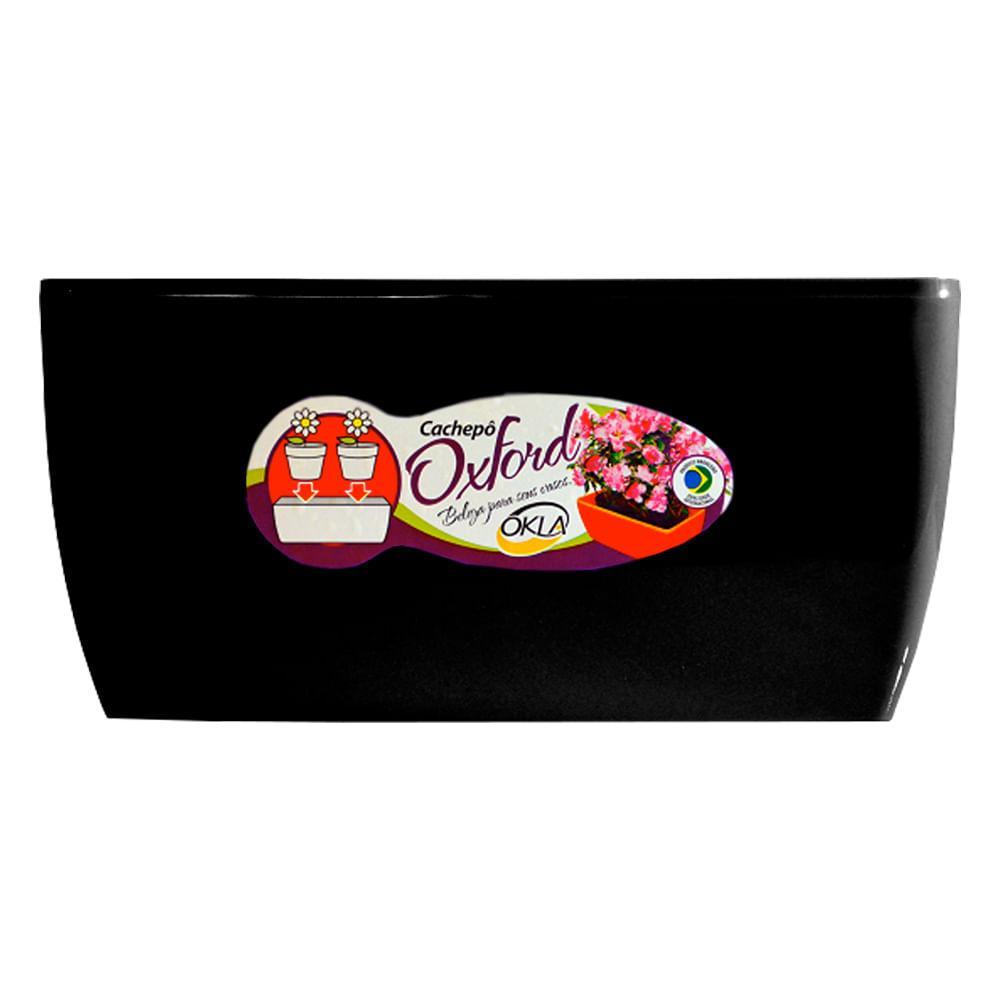 Vaso Oxford Plástico Preto FG Import - 1