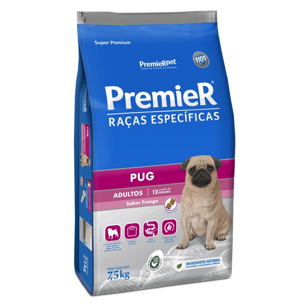 Ração Premier Raças Específicas Pug Adultos Frango - 1