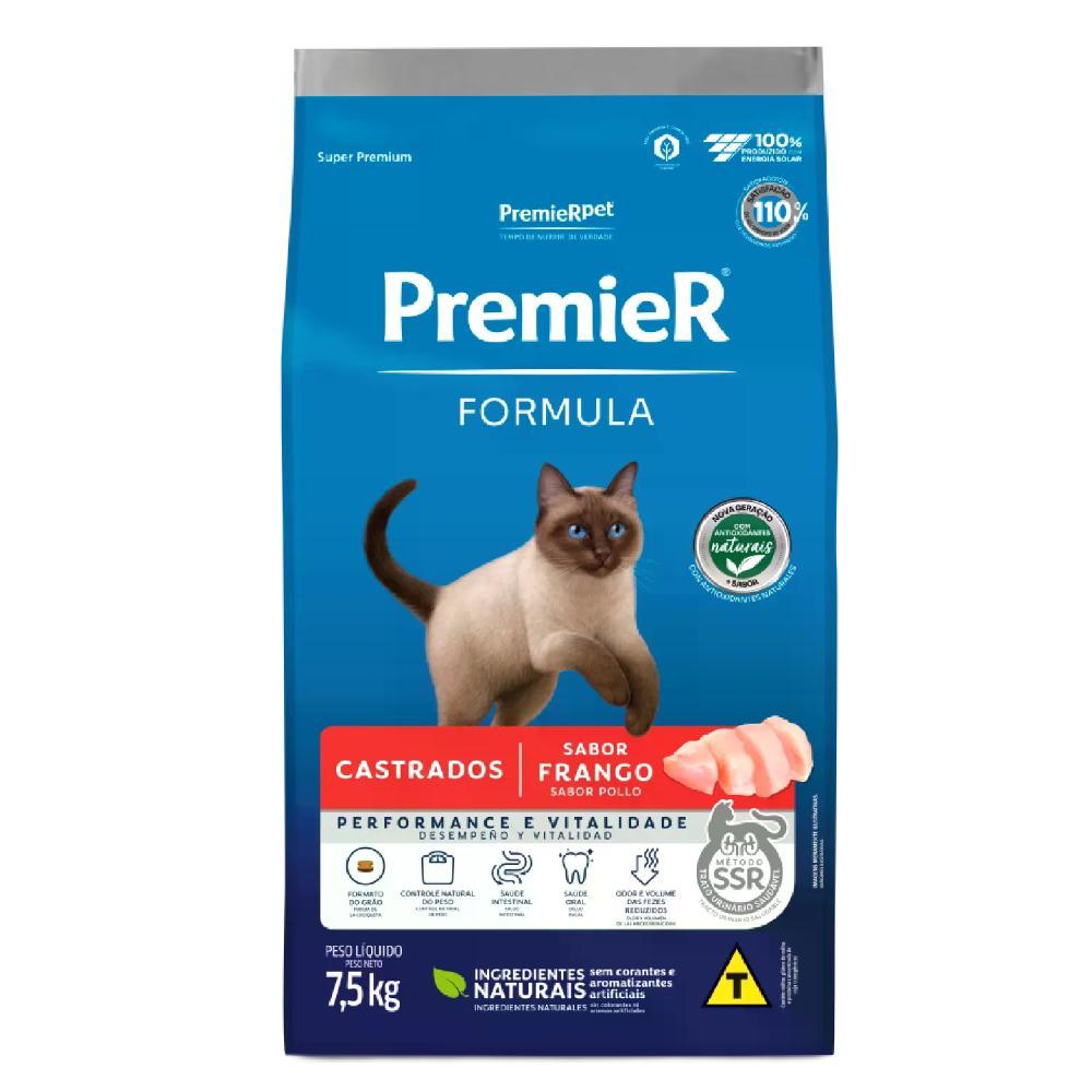 Ração Premier Formula Gatos Castrados Frango - 1