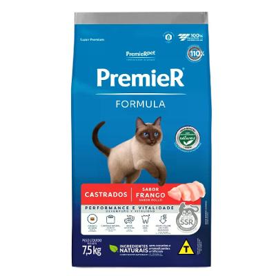 Ração Premier Formula Gatos Castrados Frango
