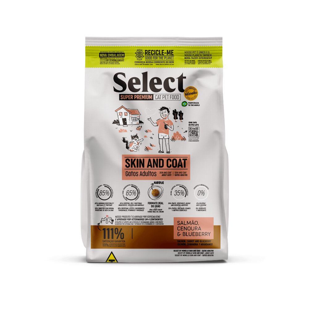 Ração Monello Select Gatos Adultos Skin and Coat - 2