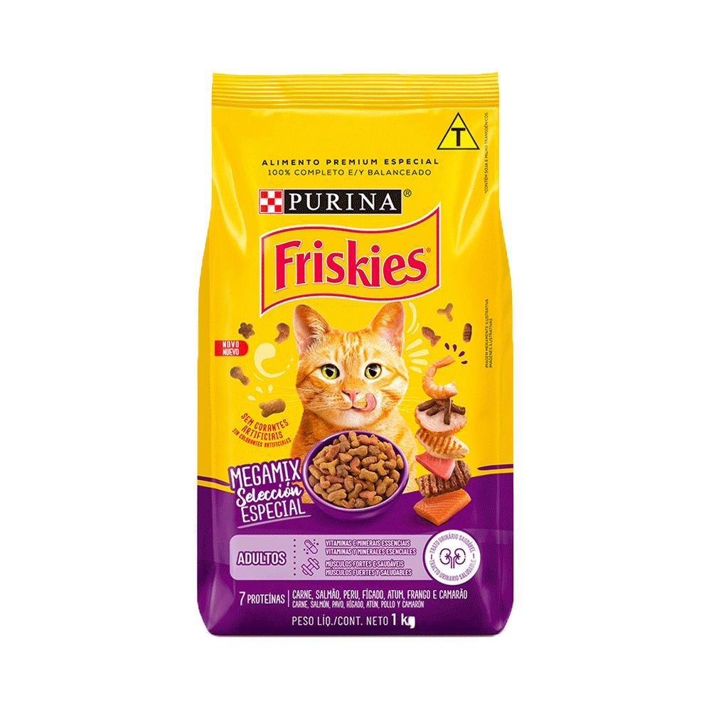 Ração Friskies Gatos Adultos Megamix - 1