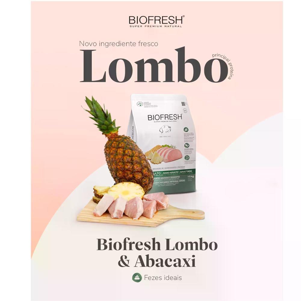 Ração Biofresh Cães Adultos Raças Médias Lombo e Abacaxi - 9