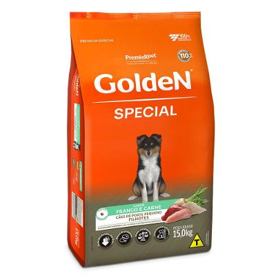 Ração Golden Special Cães Filhotes Porte Pequeno Frango e Carne