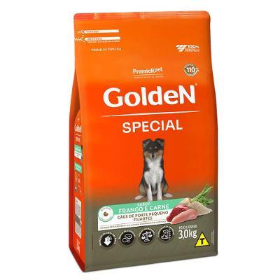 Ração Golden Special Cães Filhotes Porte Pequeno Frango e Carne