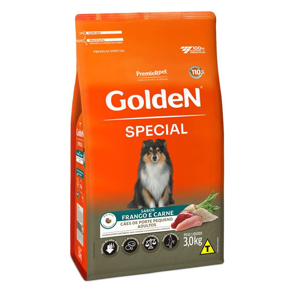 Ração Golden Special Cães Adultos Porte Pequeno Frango e Carne - 2